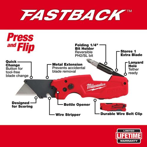 Fastback 6In1 Folding UtilityKnife Alt #1