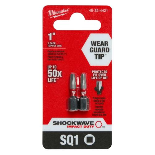 2PK 1" IMPACT BIT SQUARE #1 Alt #2