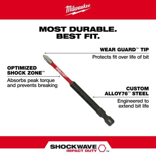 3-1/2" POWER IMPACT BIT PHIL. #2 Alt #3