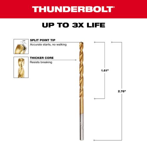 1/8" Titanium Drill Bit 2Pk Alt #1