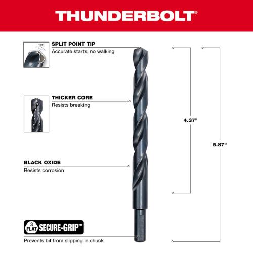 31/64" Black Oxide Drill Bit Alt #1