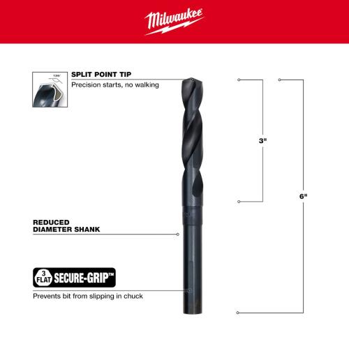 Black Oxide Drill Bit 9/16" Alt #1