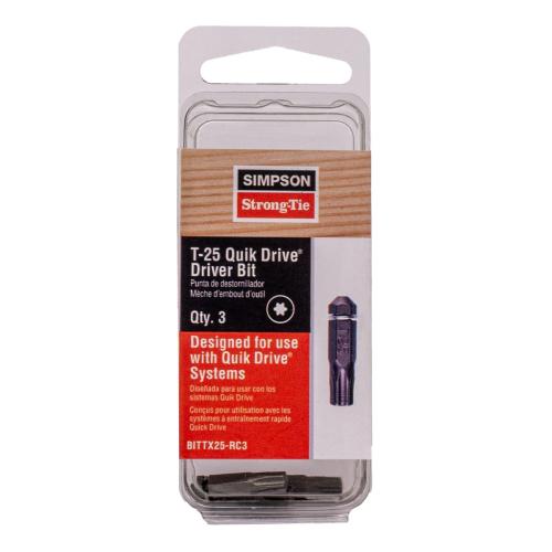 Quikdrive T25 Drive Bit 3Pk Alt #2