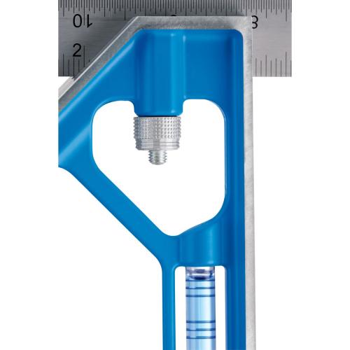 Empire True Blue Series E250 Combination Square, 0.0625 in Graduation, Stainless Steel Blade Alt #4