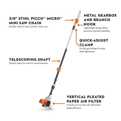 HT 135 36.3cc Gas Telescoping Pole Pruner Alt #1