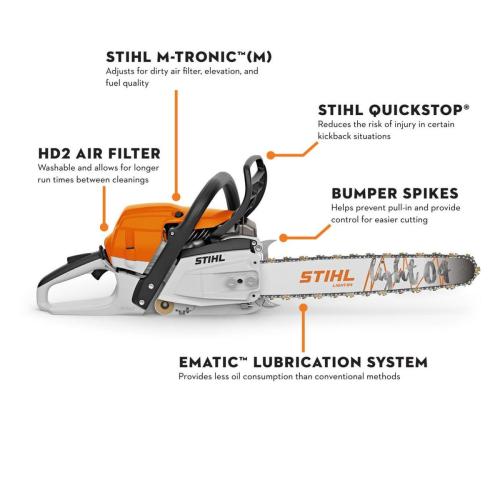 MS 261 C-M 20 in Gas Chainsaw Alt #4