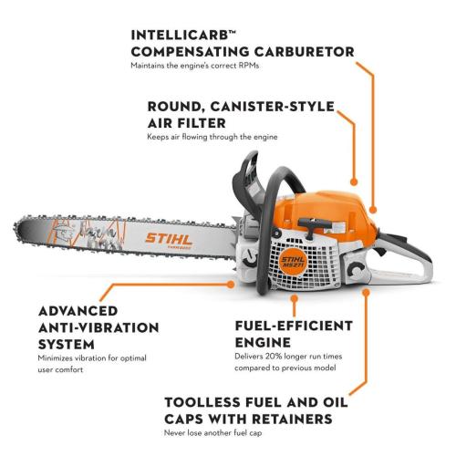 MS 271 18 in Gas Chainsaw Alt #1