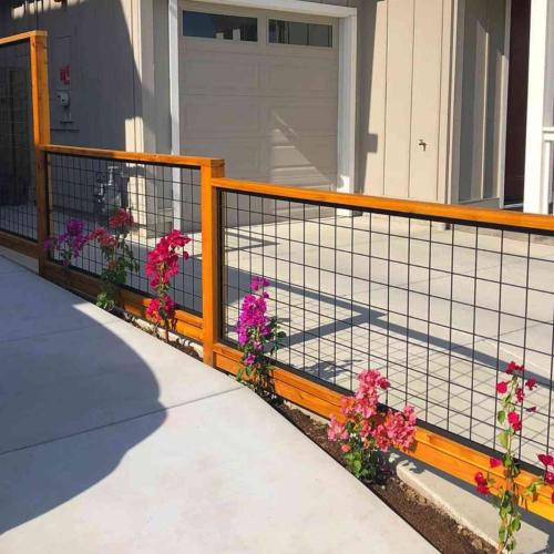 8 ft x 36 in Black Metal Railing Panel Alt #1