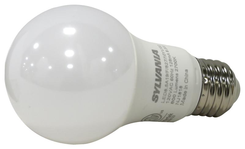 Sylvania 8.5W (60W Equivalent) A19 LED Bulb, 800 Lumens, E26 Base, Frosted, Warm White