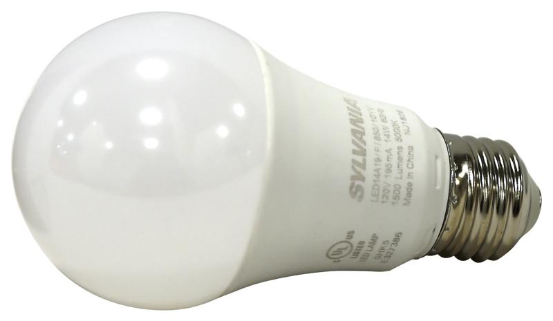 Sylvania 14W (100W Equivalent) A19 LED Bulb Frosted Warm White 1500 Lumens E26 Base