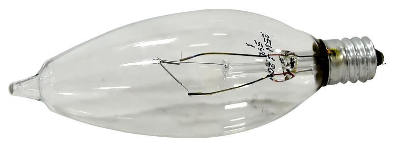 Sylvania 25W B10 Incandescent Lamp, Candelabra Base, 207 Lumens, 2850K