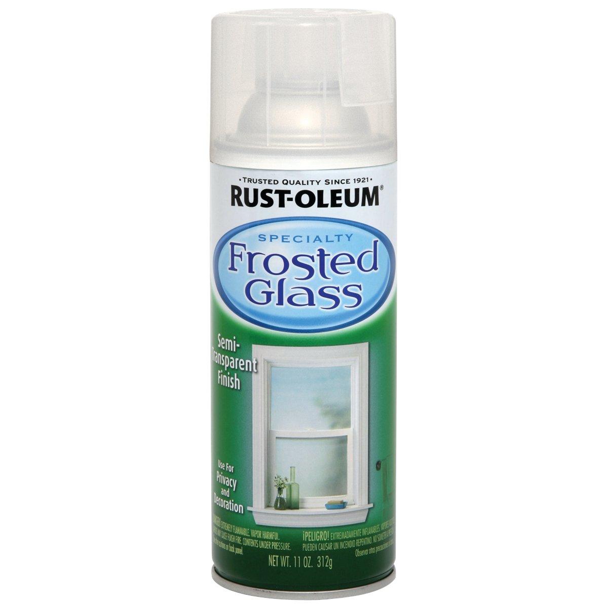Rust-Oleum 342600 Spray Paint, Flat, Frosted Glass, 11 oz, Aerosol Can