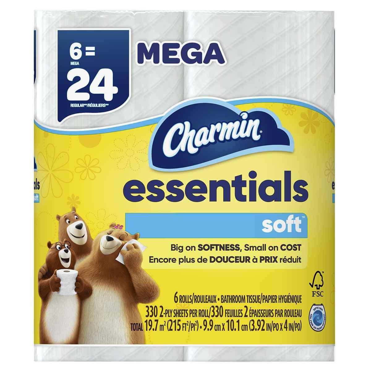 Charmin Essentials Soft 60251 Toilet Paper, Paper