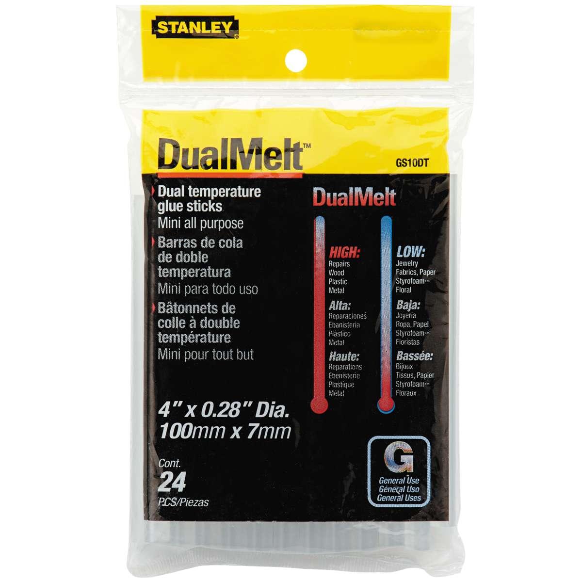 STANLEY GS10DT Glue Stick, Resin Odor, Clear, 24/PK