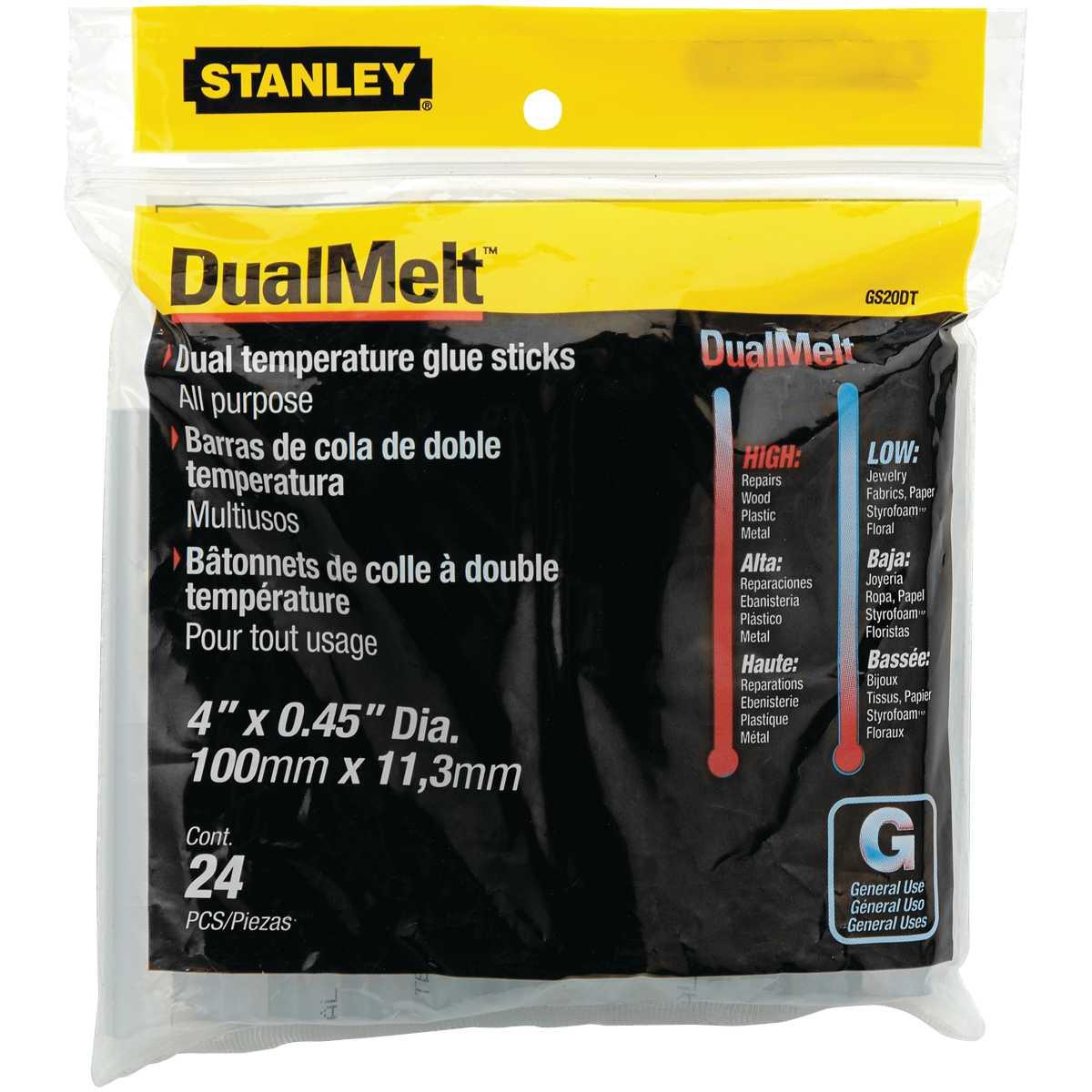 STANLEY GS20DT Glue Stick, Resin, Clear, 24 Pack