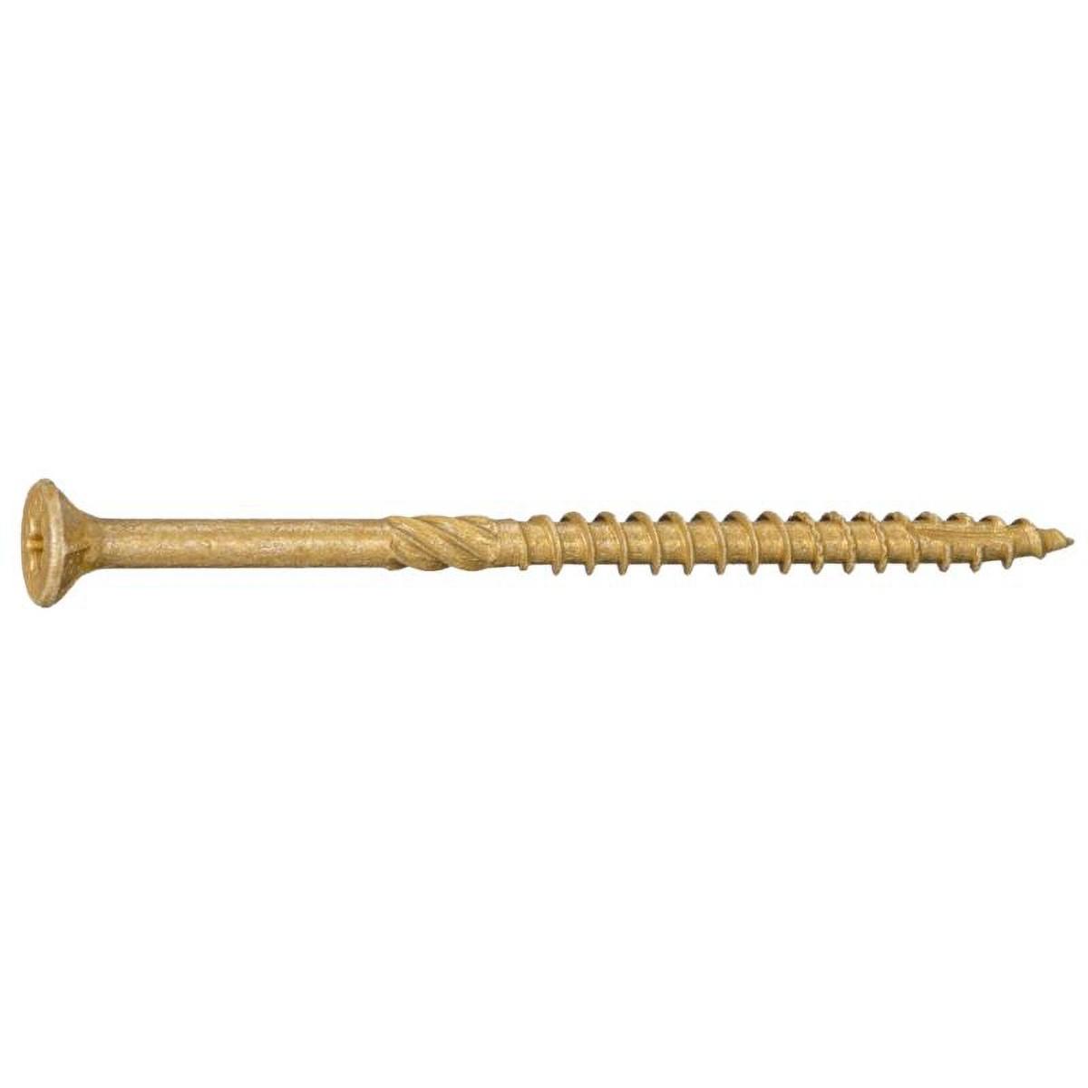 #10 x 3-1/2 in SaberDrive Deck Screws Star Drive Tan 5 lb Box 272 Pieces