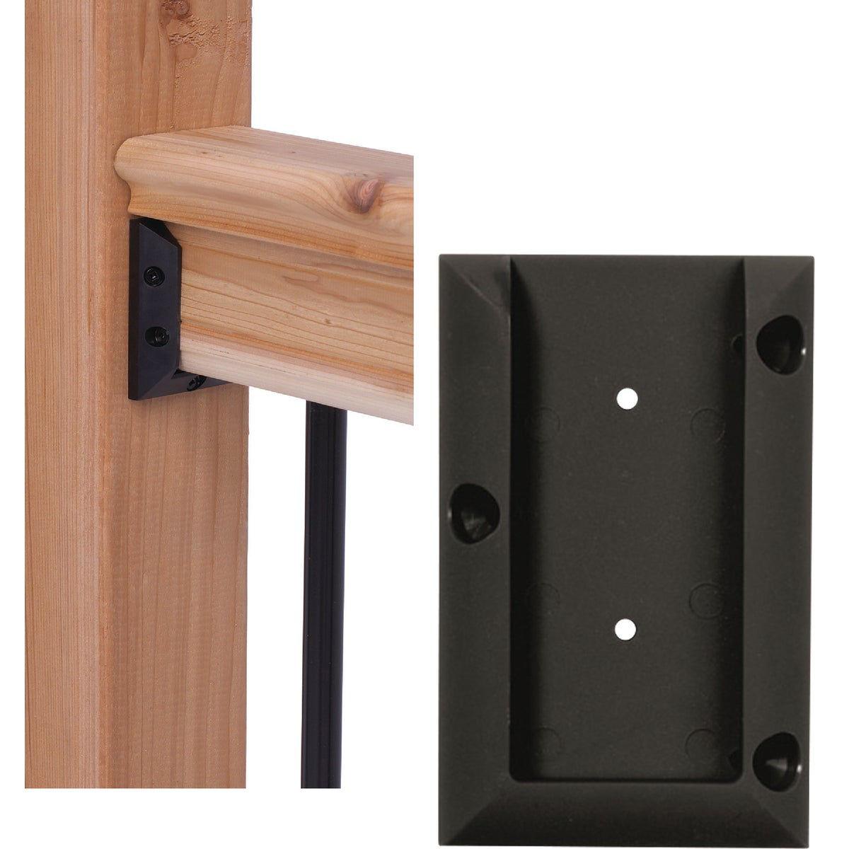 RAIL CONNECTORS BLACK 2PK