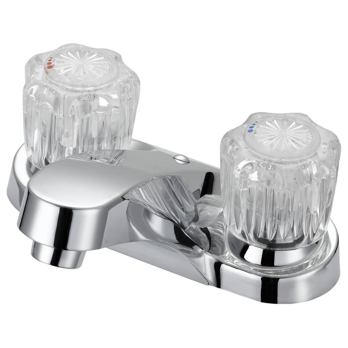 FAUCET LAV 4IN 2HNDL ACRYL CHR