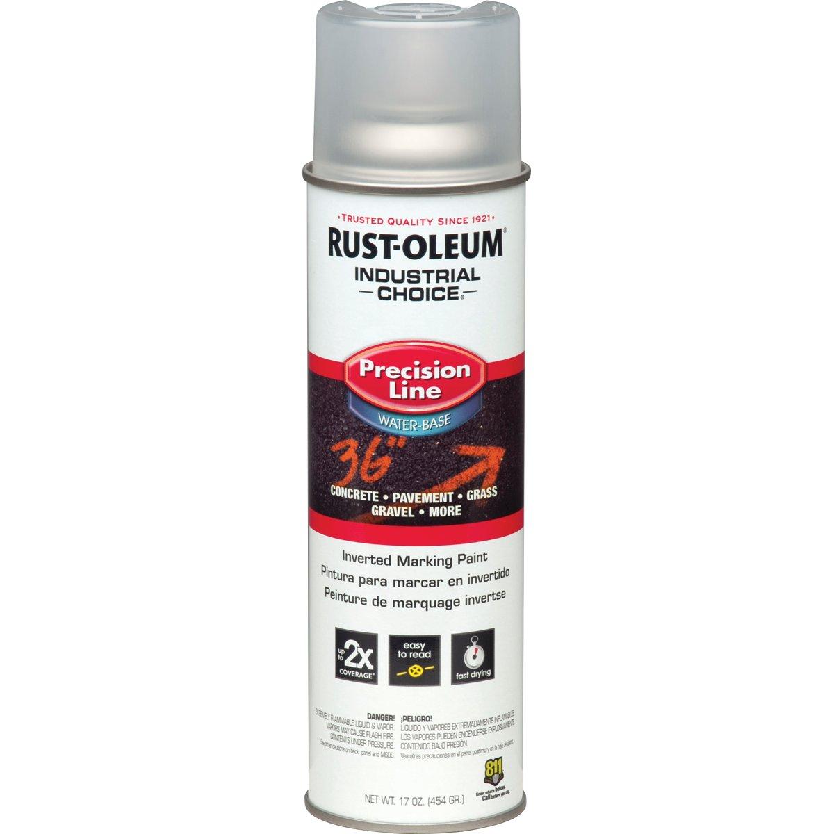 Rust-Oleum 1801838 Inverted Marking Spray Paint, Clear, 16 oz, Can