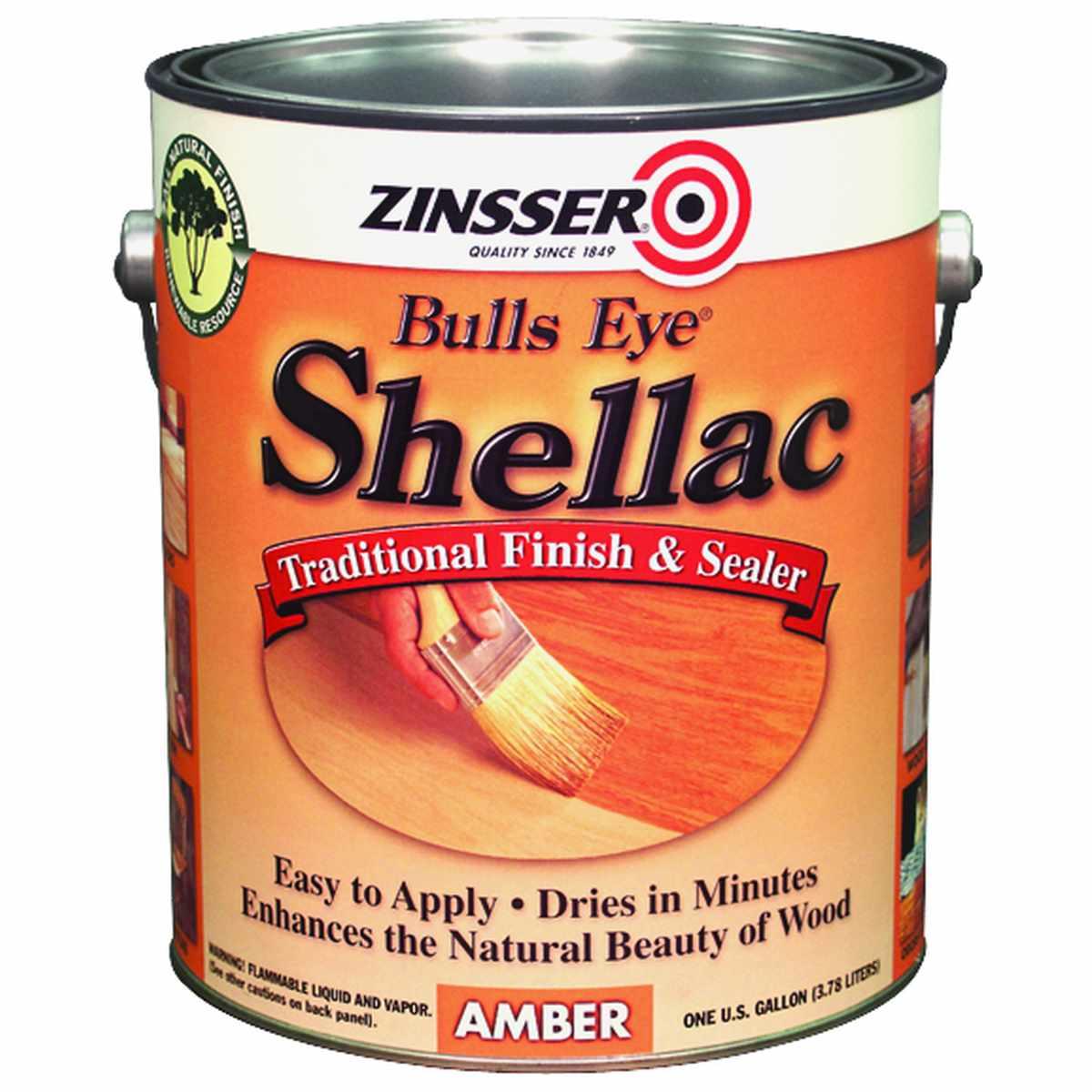 Zinsser Amber Shellac 1Gal 00701