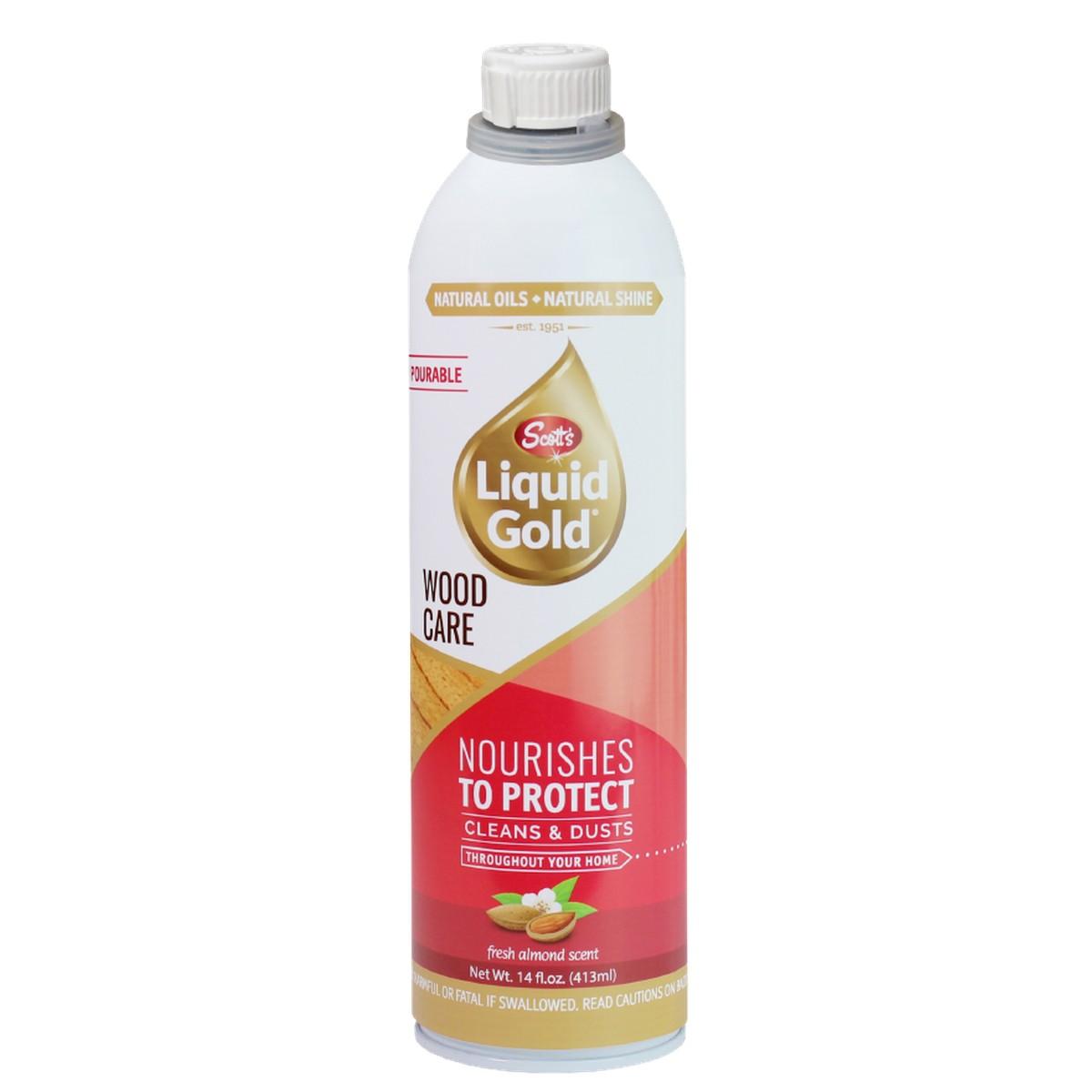 Scott's Liquid Gold 10018 Cleaner and Preservative, 14 oz, Liquid, Almond, Amber