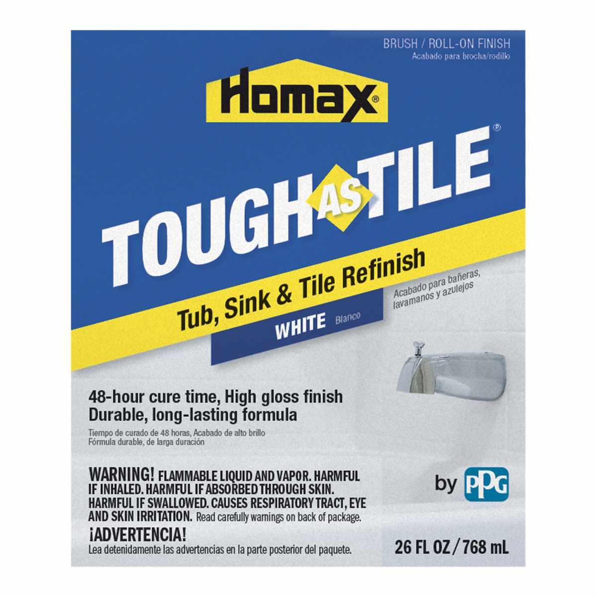 PAINT TUB TILE 26OZ EPXY BRUSH