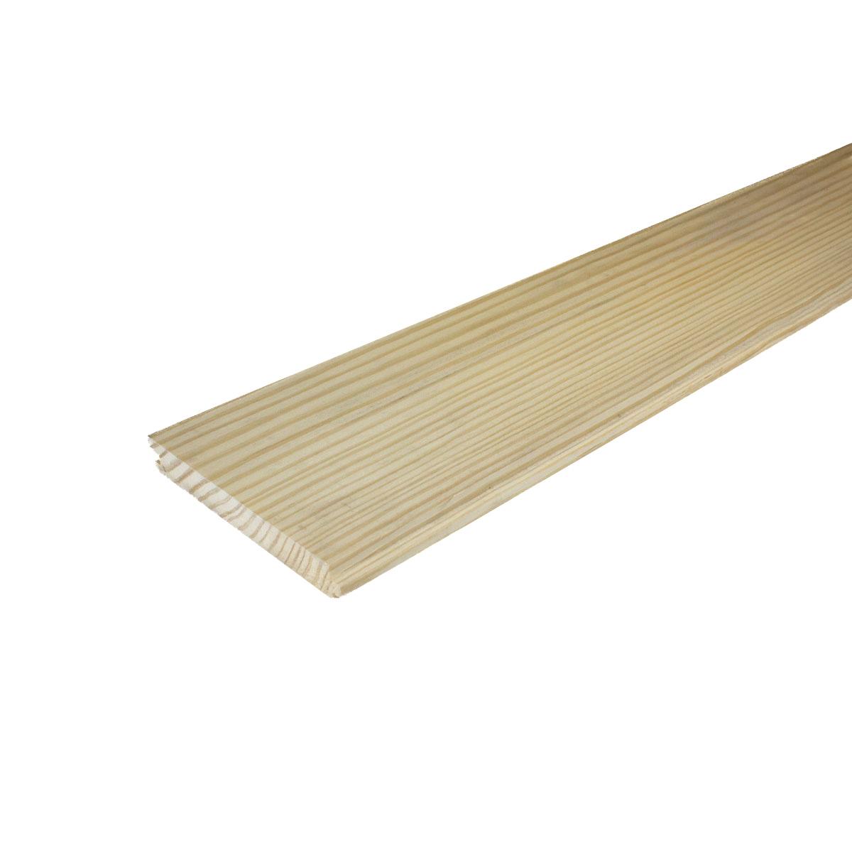 1-in x  6-in x 16-ft 2#2 Southern Yellow Pine Tongue and Groove Flooring Board Square EdgeC & Better