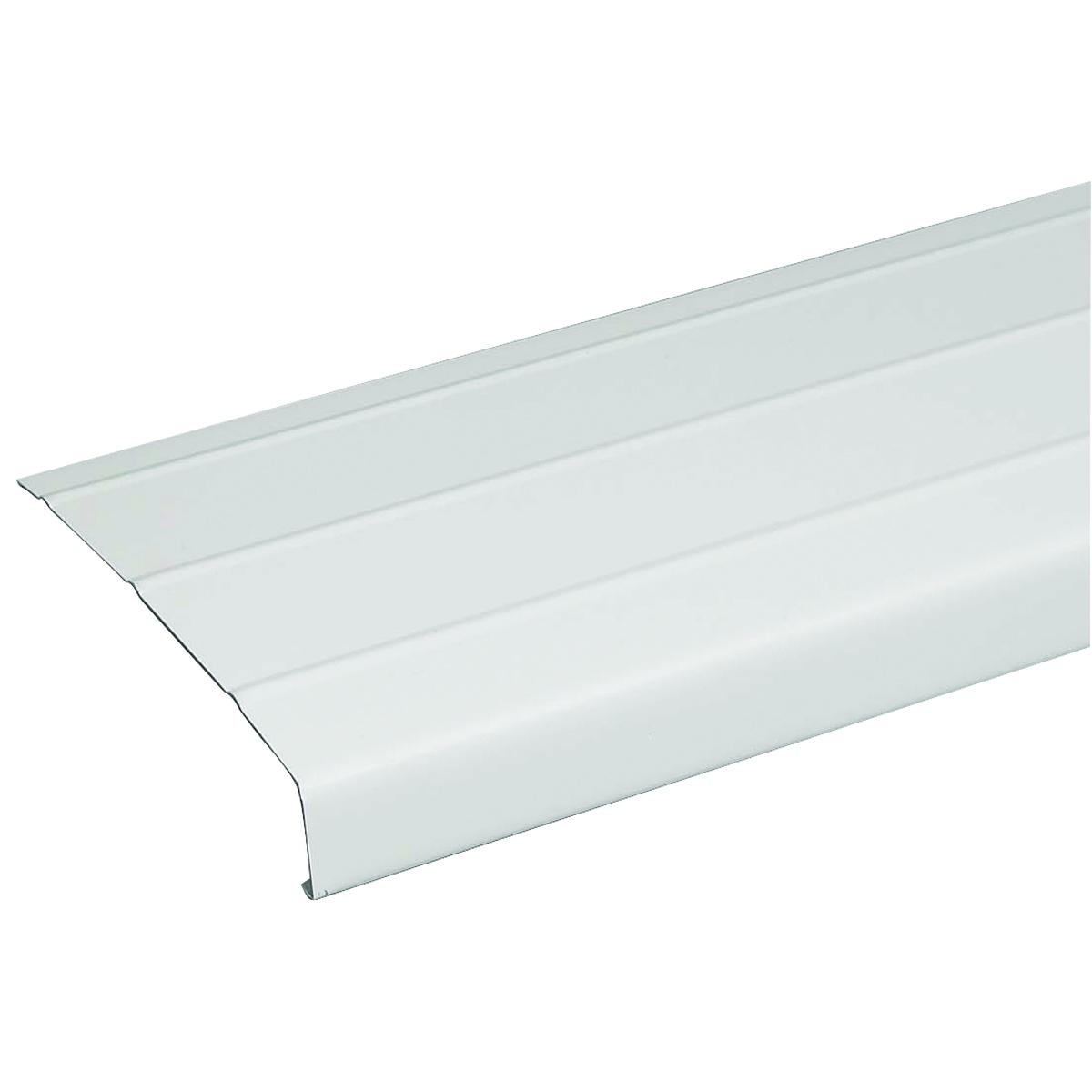 Amerimax 77103 Fascia Trim, 12 ft L, 6 in W, 0.018 Gauge, Aluminum, White, Enamel