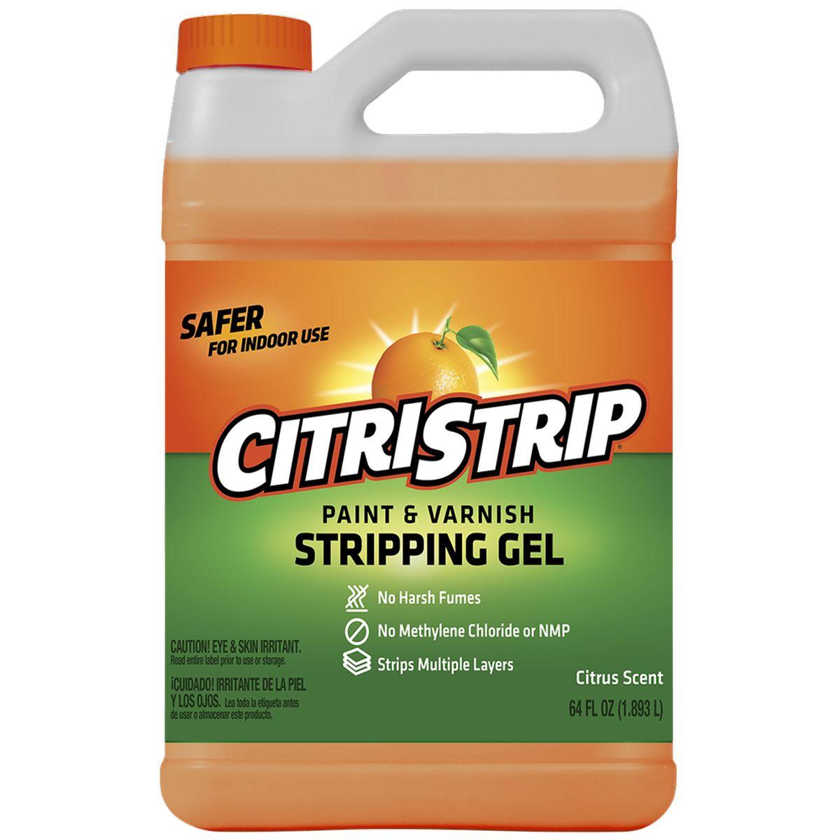 Citristrip HCSG803 Paint and Varnish Stripping Gel, Orange, 0.5 gal, Bottle, Liquid