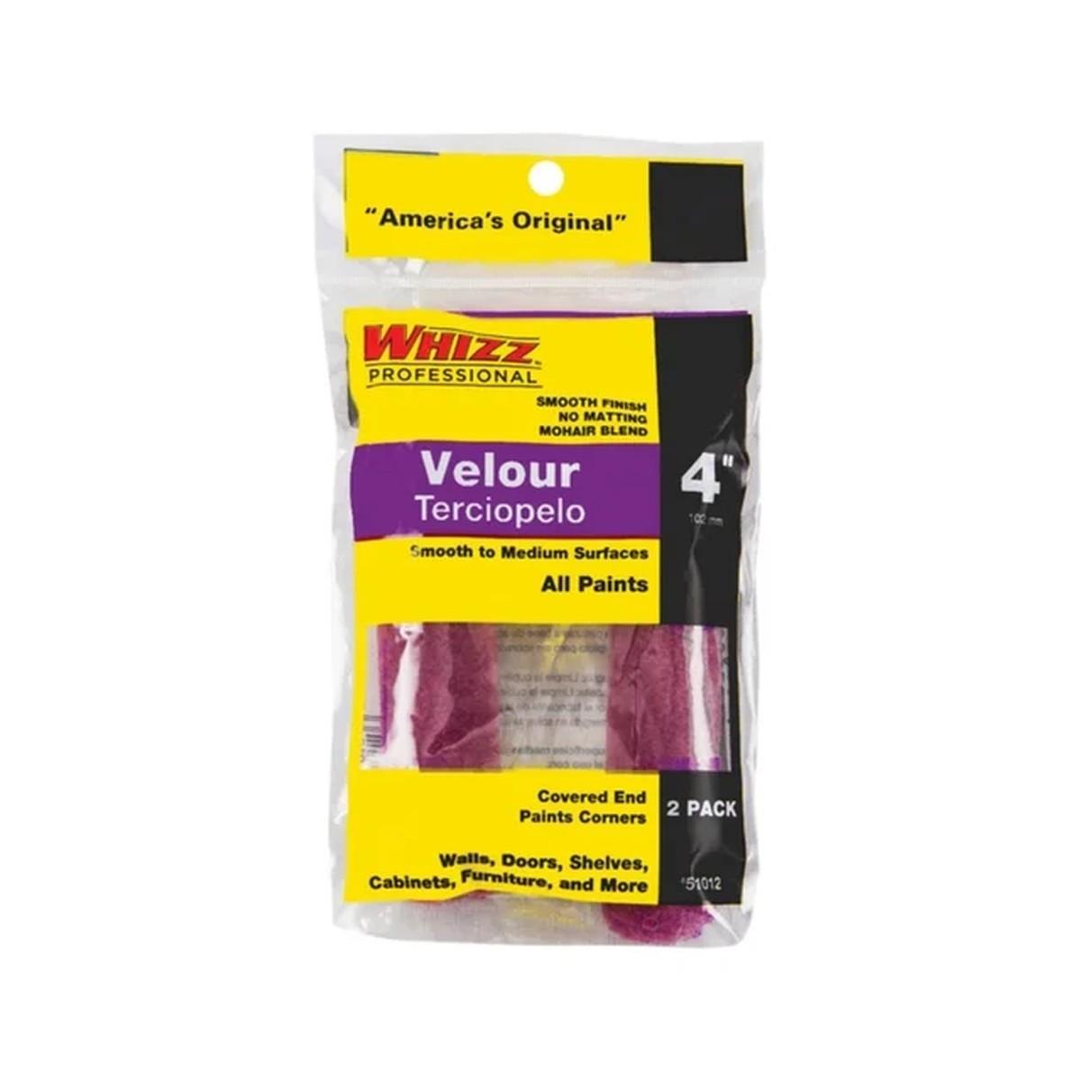 Velour Roller Cover, 2-Pack, 4 in x 1/8