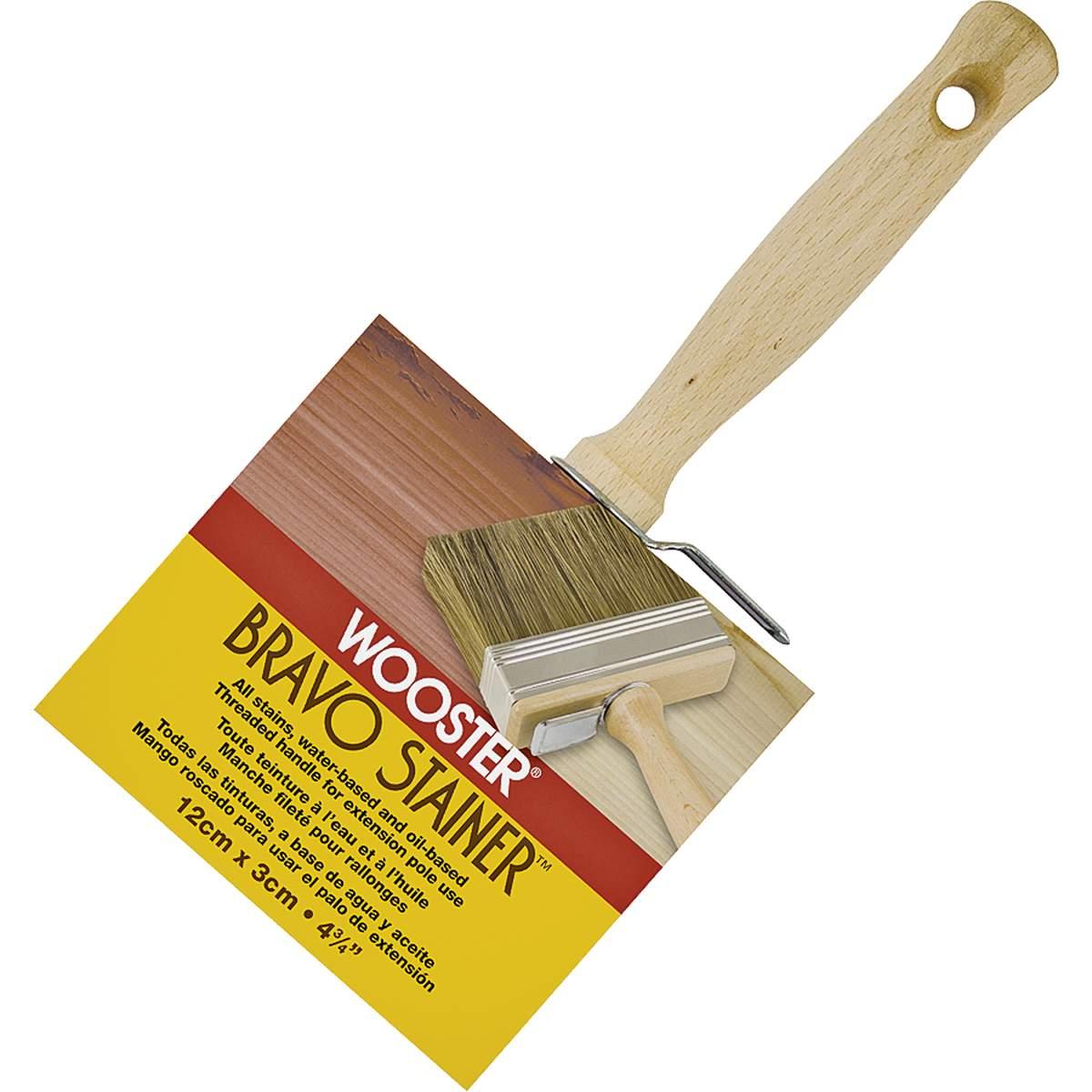 4-3/4-in Bravo Strainer Polyester Bristle Paint Brush with Threaded Handle