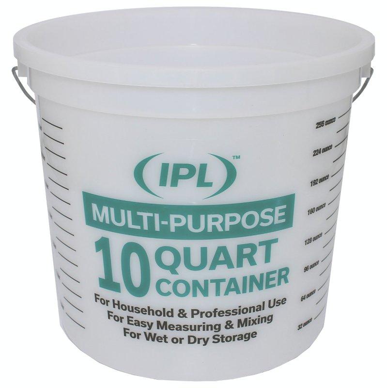 10 Quart Natural HDPE Multi Mix Paint Container