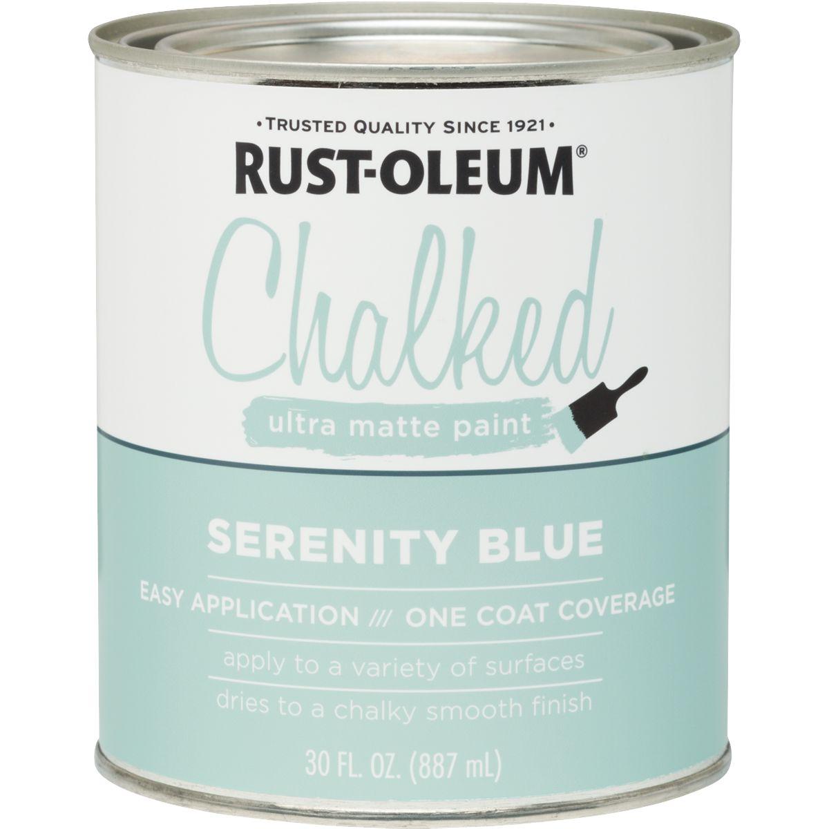 Chalked Chalk Paint Ultra Matte Serenity Blue 30 oz