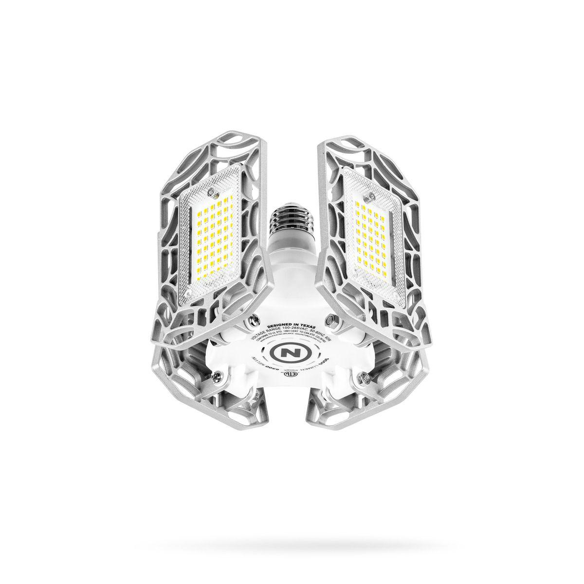 High Bright 9000 Lumen LED Garage Light, Adjustable Panels Alt #2