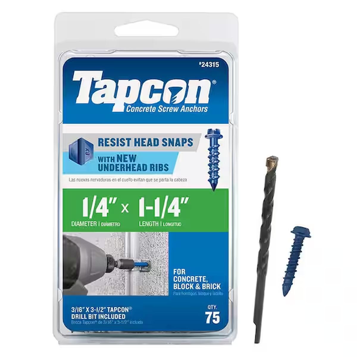 TapconScrew  1/4X1-1/4 Hex Head