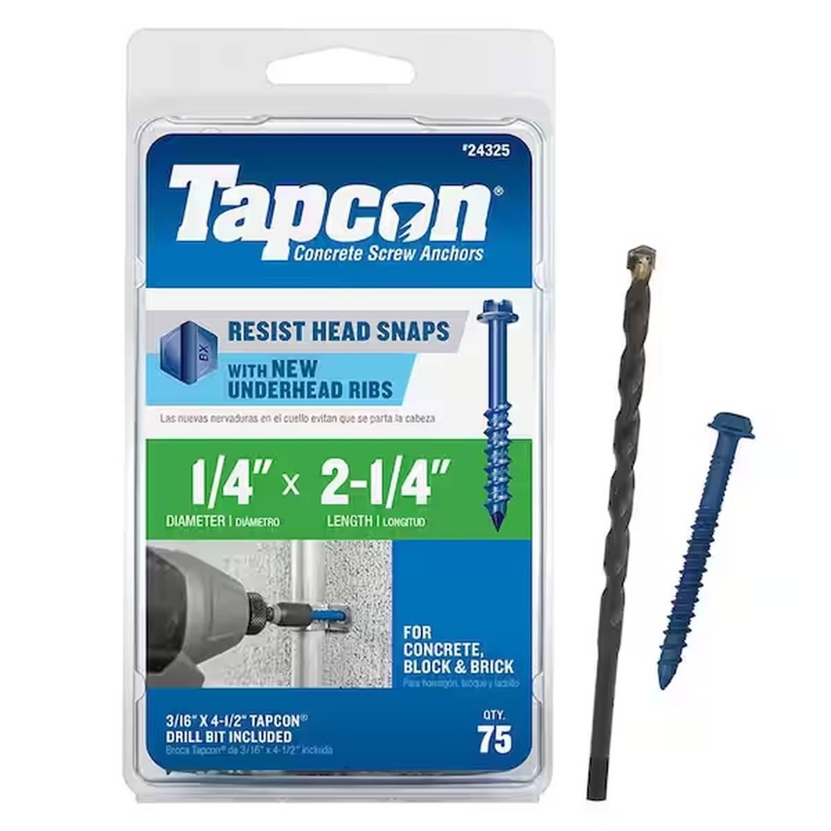 TAPCON SCREW 1/4X2-1/4 HEX HEAD
