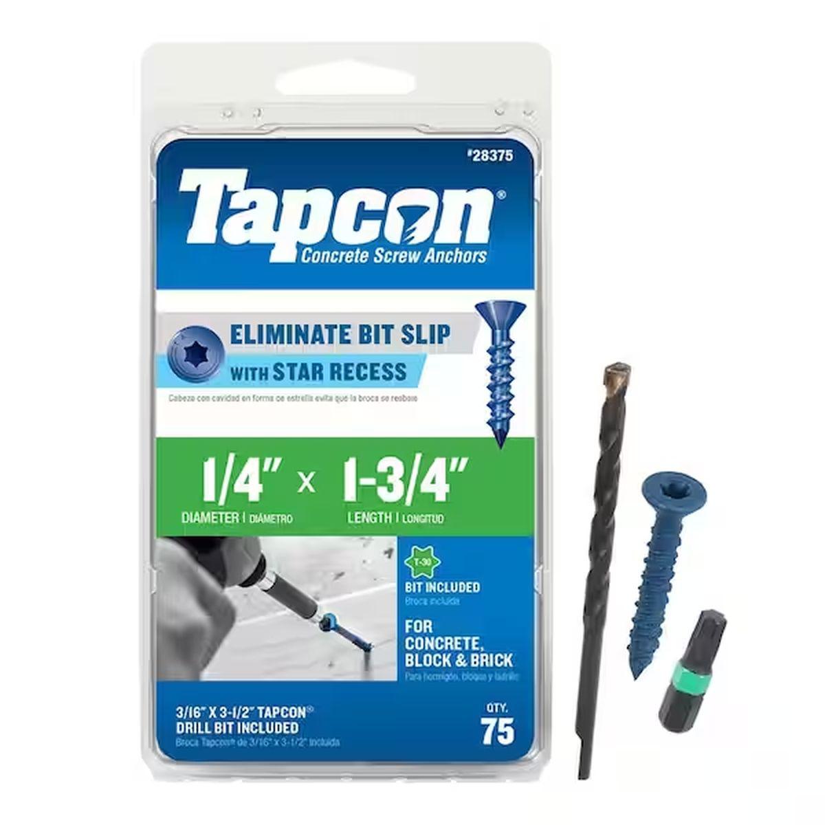 TAPCON SCREW 1/4X1-3/4 PHILLIPS