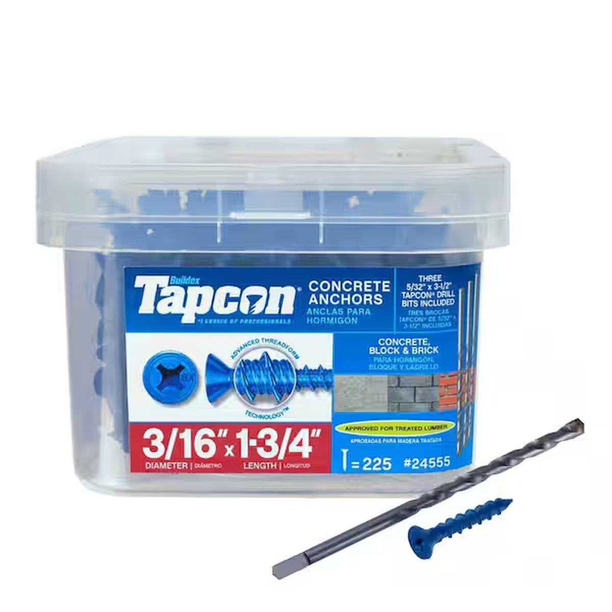 Tapcon 3/16X1-3/4 Pfh 225 Bucket