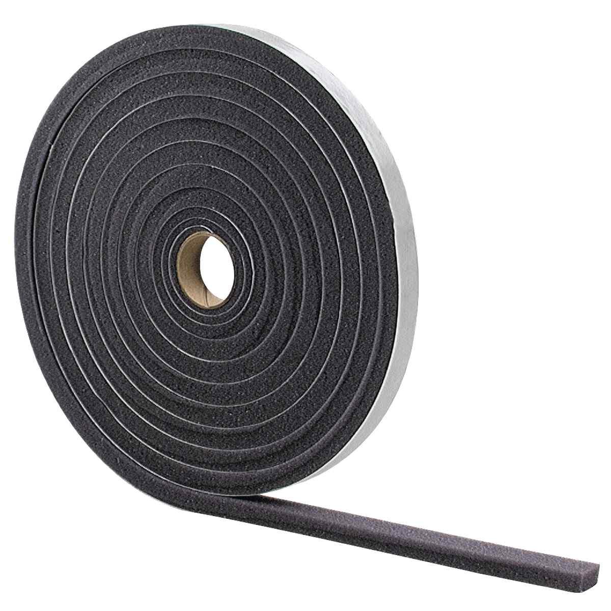M-D 02113 Tape, 3/4 in W, 17 ft L, 1/2 in Thick, Foam, Gray