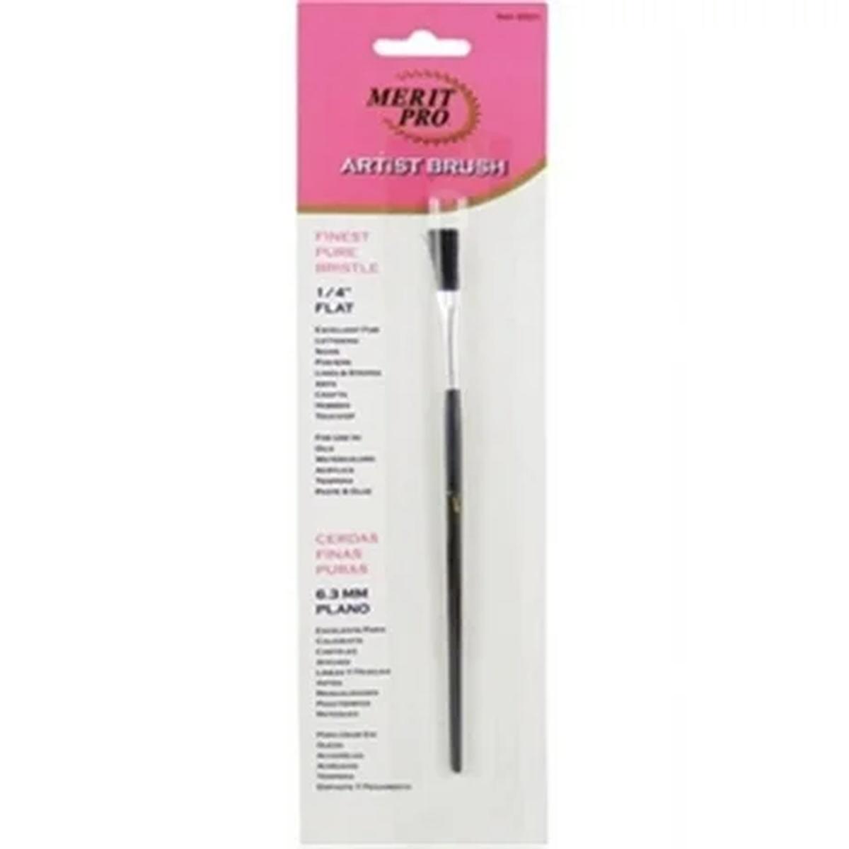 Blk Bristle Art Brush 1/4" 10110