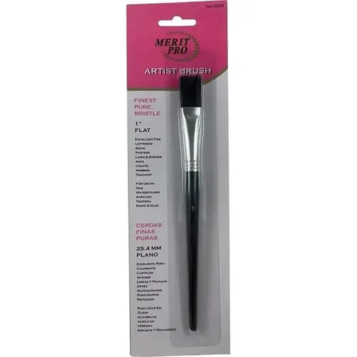 Blk Bristle Art Brush 1"   00004
