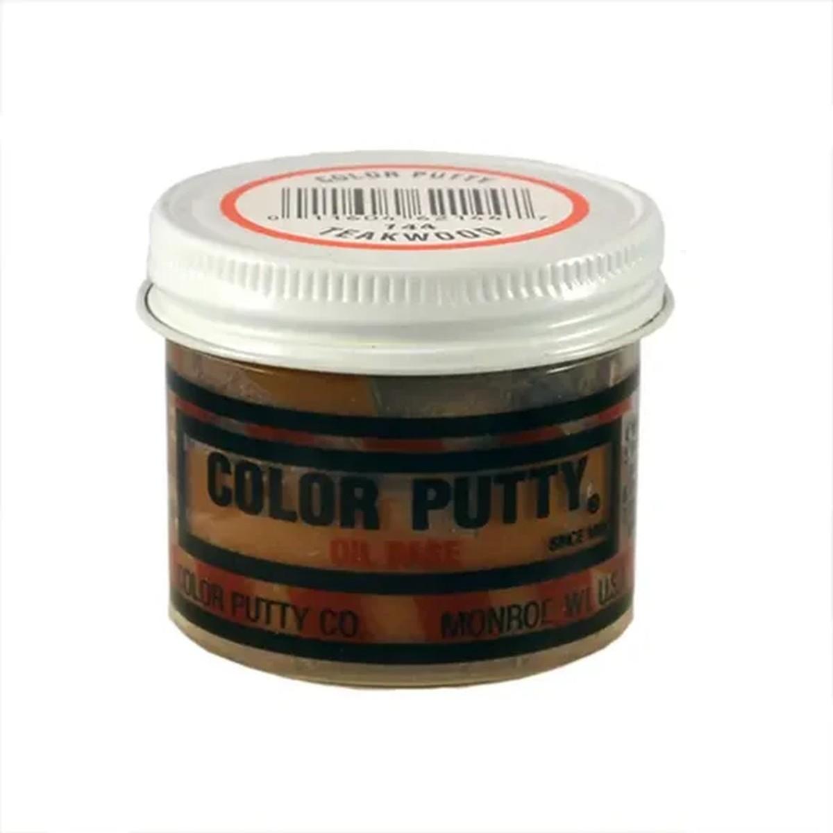 Color Putty 144 Wood Filler, Color Putty, Mild, Teakwood, 3.68 oz, Jar