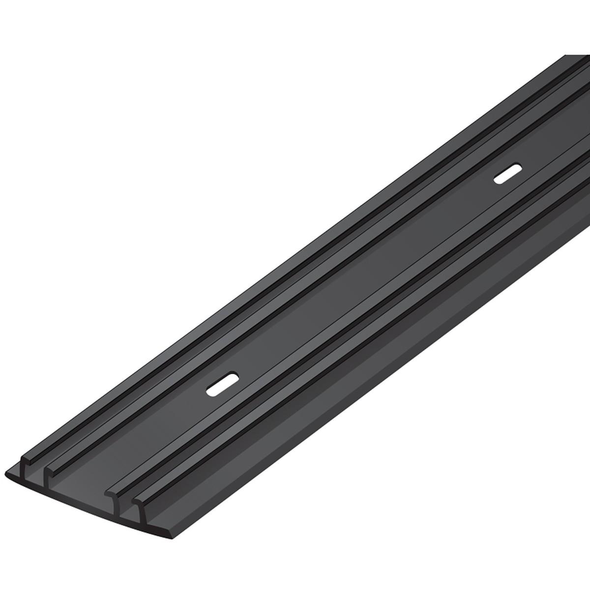 3-1/2 in x 8 ft Black Vinyl Porch Screening System Base for 4x4 Framing