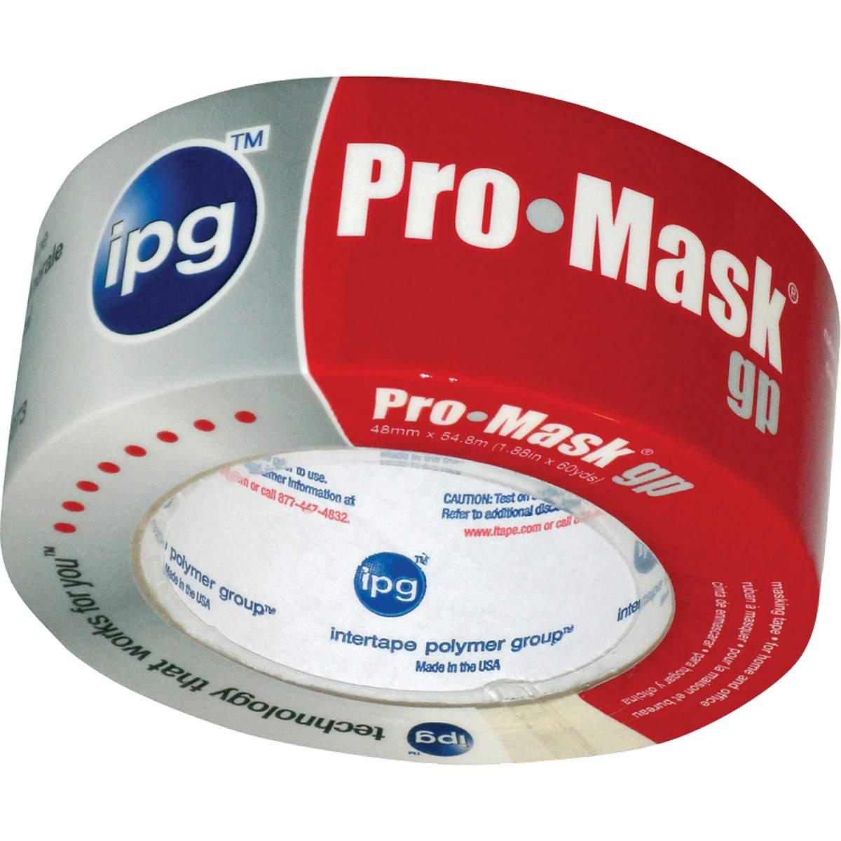 IPG 5103-2/91394 Masking Tape, 60 yd L, 1.87 in W, 5 mil Thick, Crepe Paper/Synthetic Rubber Backing, Beige