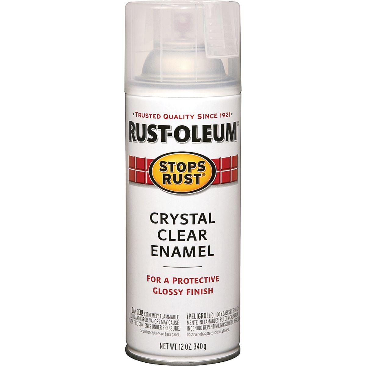 Stops Rust 7701830 Rust Preventative Spray Paint, Gloss, Crystal Clear, 12 oz Can