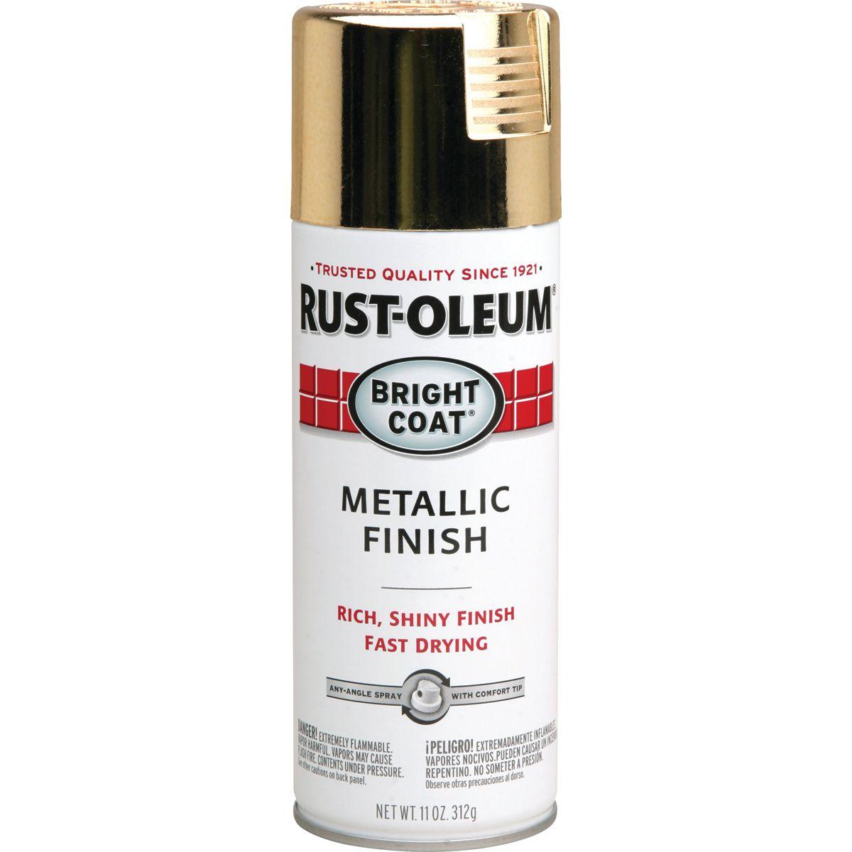 Rust-Oleum 7710830 Rust Preventative Spray Paint, Metallic, Gold, 11 oz Can