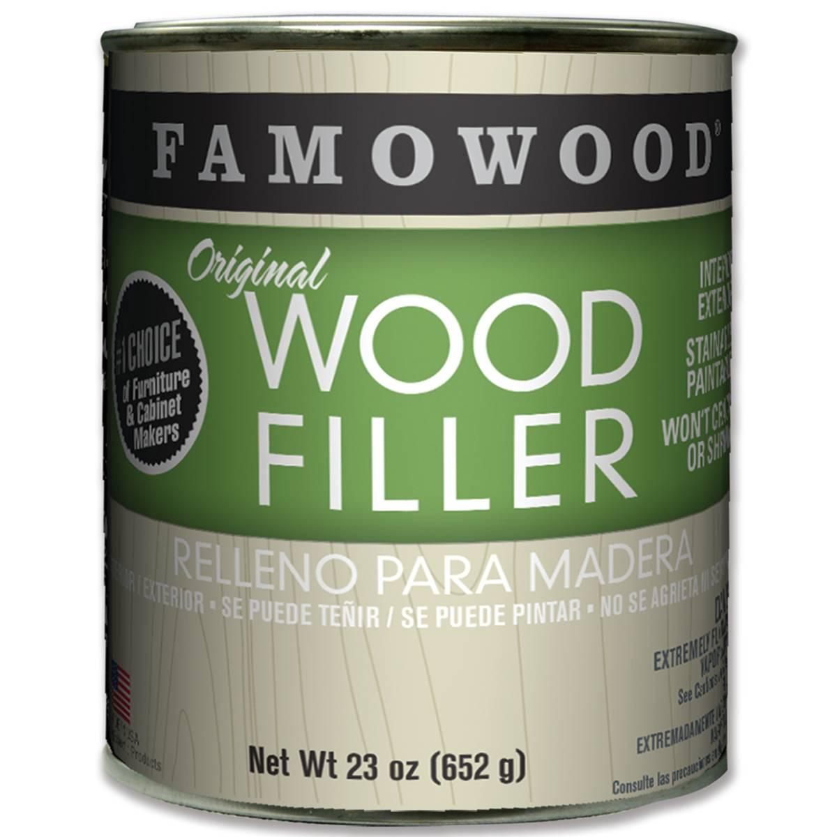 Famowood 36021130 Original Wood Filler, Liquid, Paste, Fir, 24 oz, Can