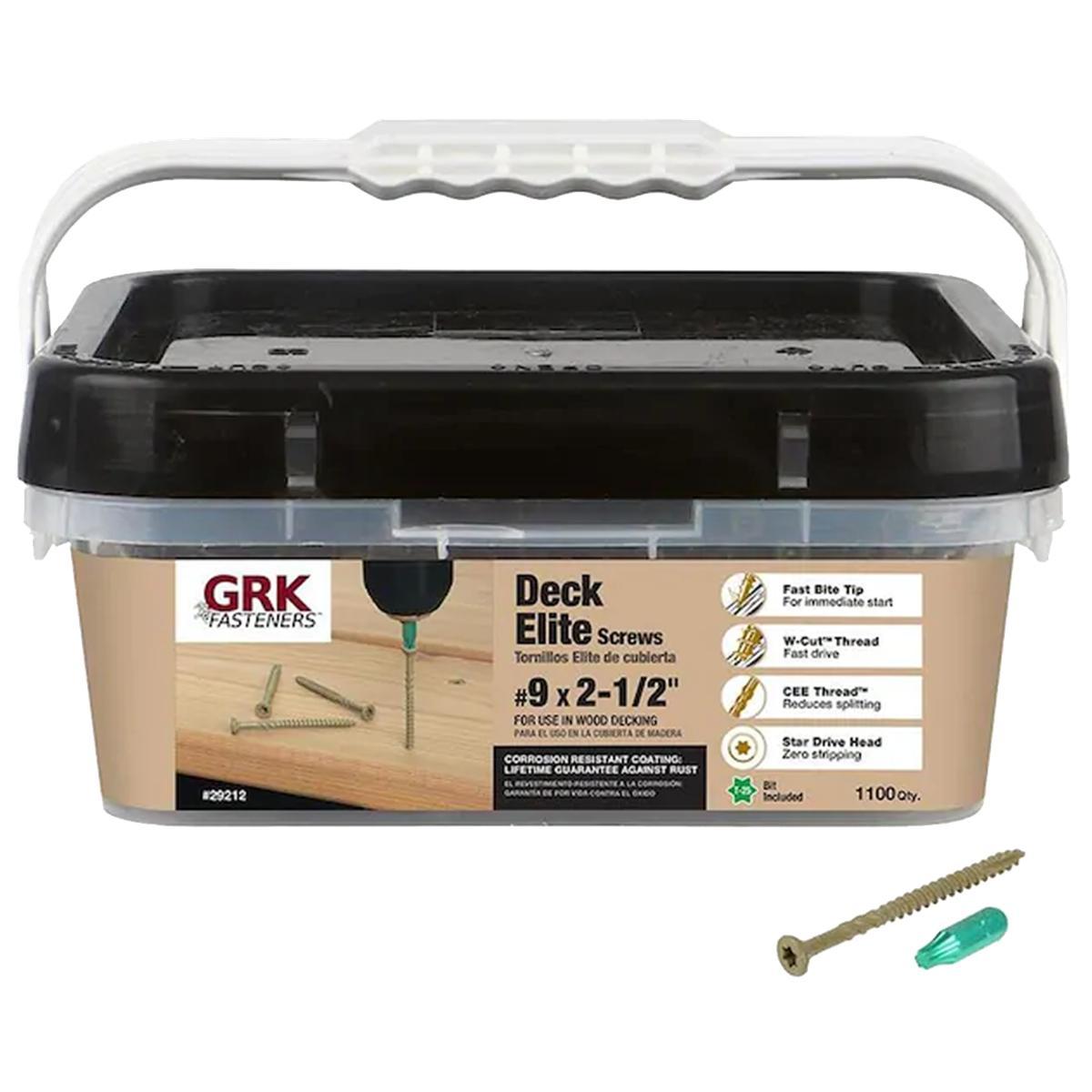 GRK DECK ELITE 9X2-1/2 800CT