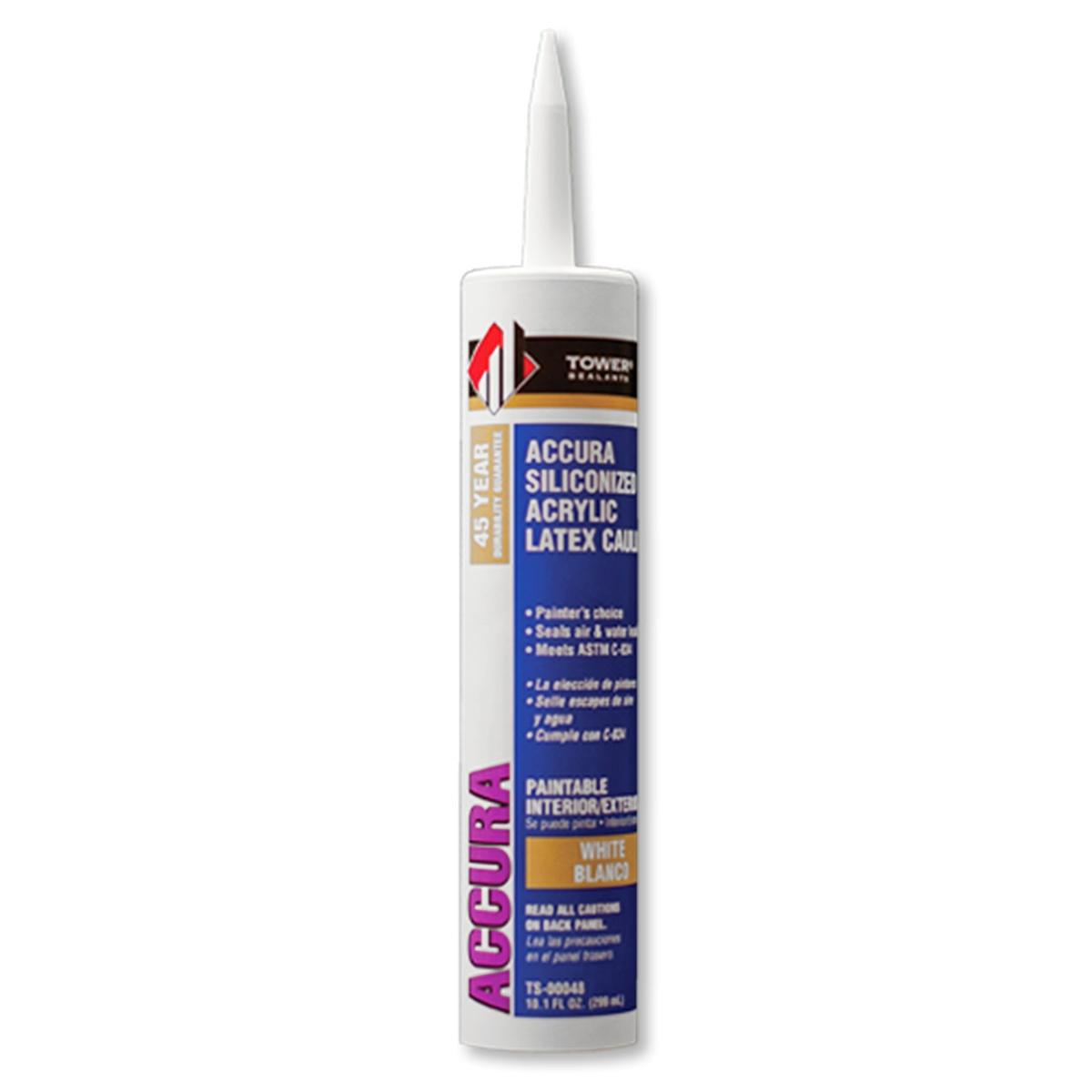 Tower Accura White Acrylic Latex Caulk 10.1 oz