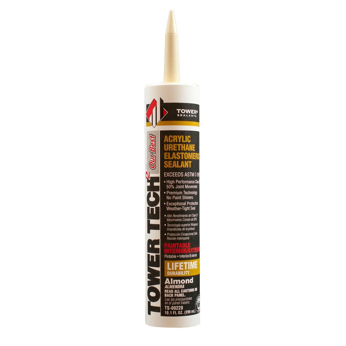 Tower Tech Almond Acrylic Urethane Elastomeric Sealant 10.1 oz